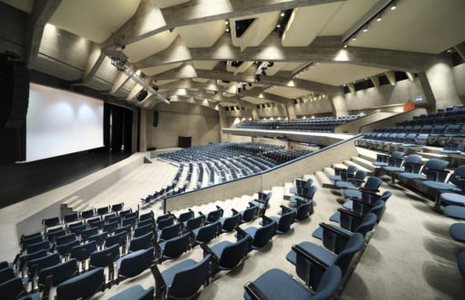 interior of a Congress Palace, auditorium in Lugano